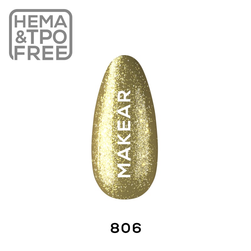 463022d7b920_eng_pl_806-uv-gel-polish-makear-609_5-1.jpg Makear 806 UV Gel Polish PREMIUM GLITTER 8ml – Bild 1